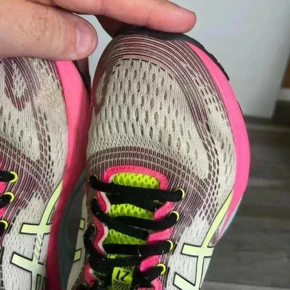 ASICS Gel Nimbus 21 Flyte Foam Shoes Womens 7.5 Cute comfy Running gym workout - Picture 8 of 9